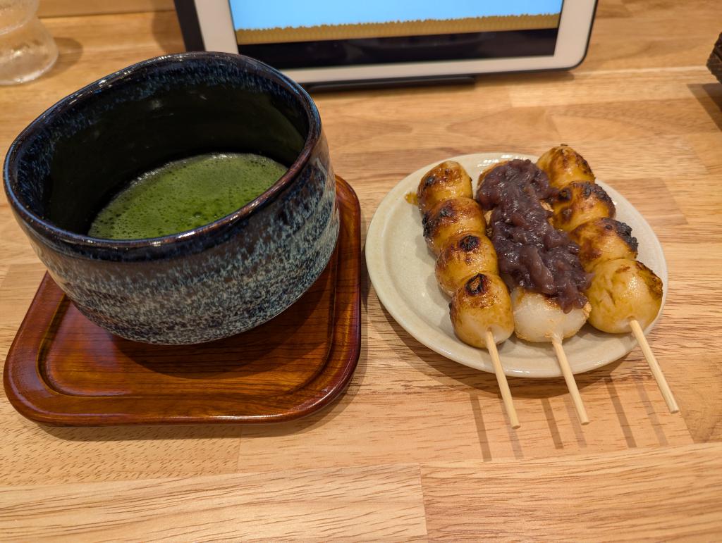 お抹茶とおだんご🍡
