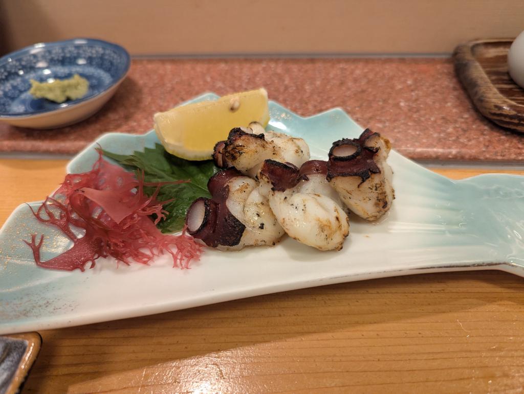 生タコの炙り🐙