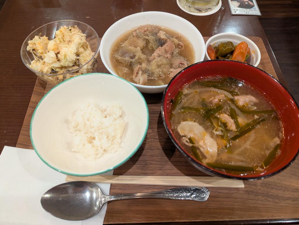 ぶたとナスのみぞれ煮定食（おかわり）