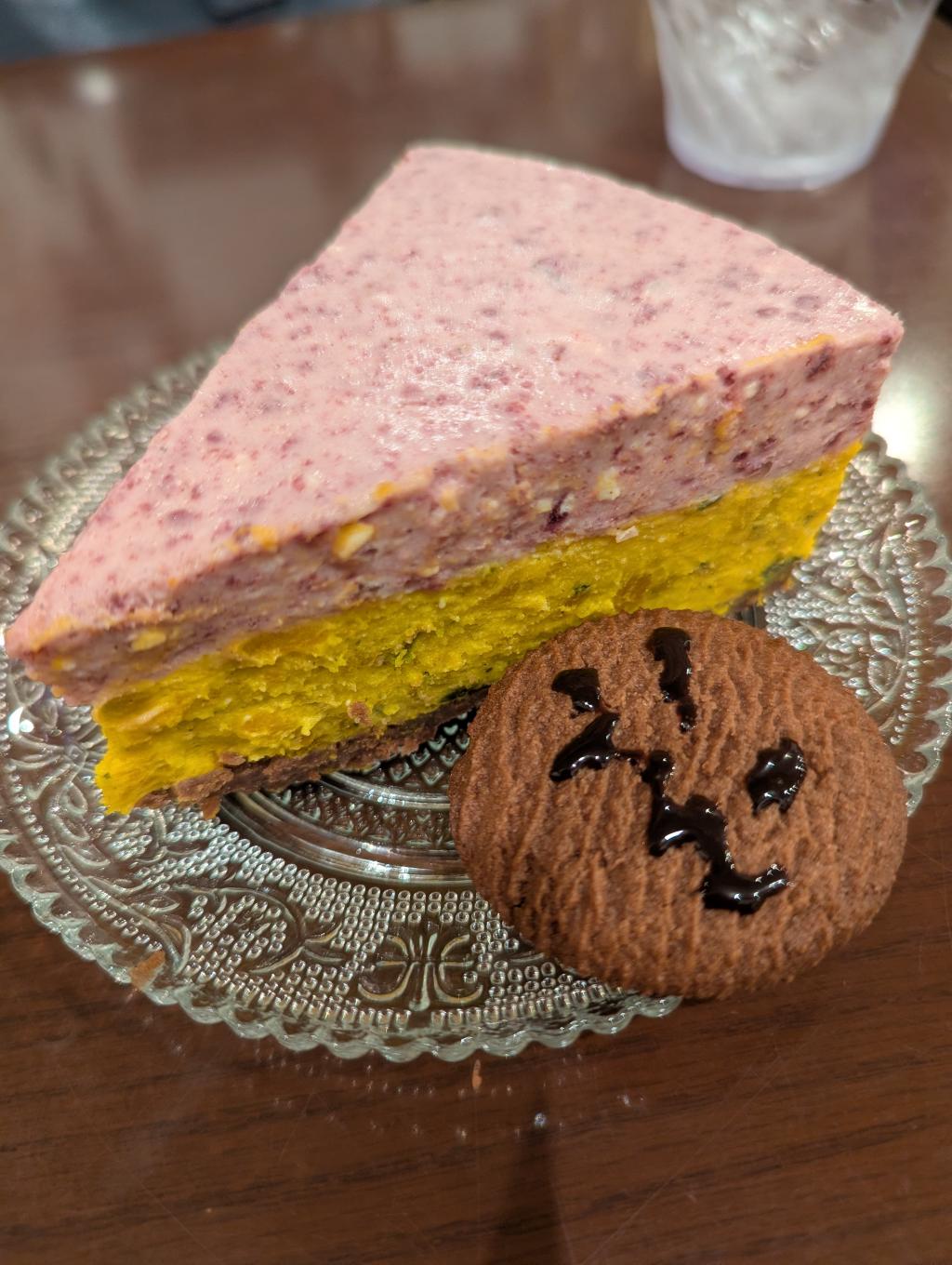 カボチャのレアチーズケーキ