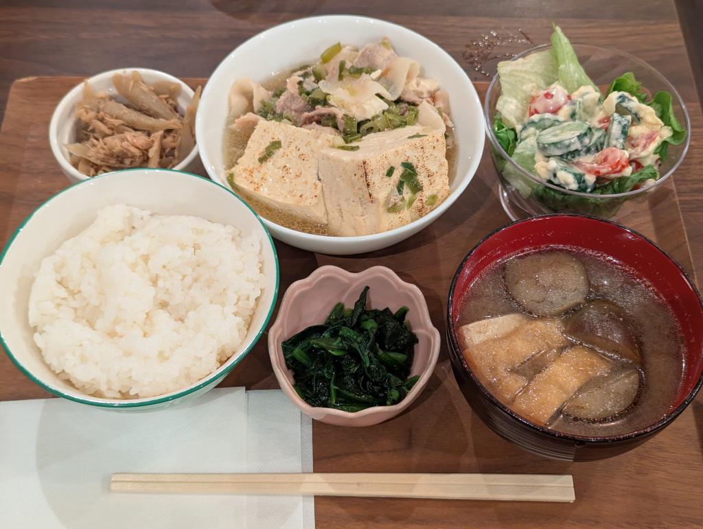 肉豆腐定食