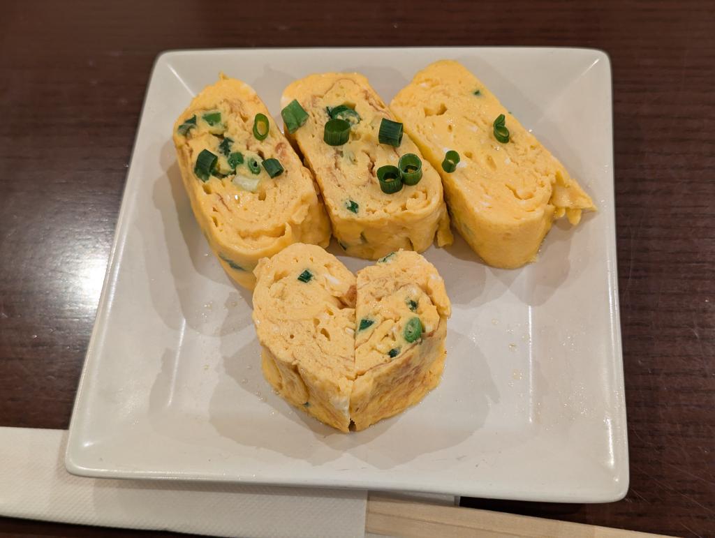 メイドの手作り卵焼き(ネギ入り)