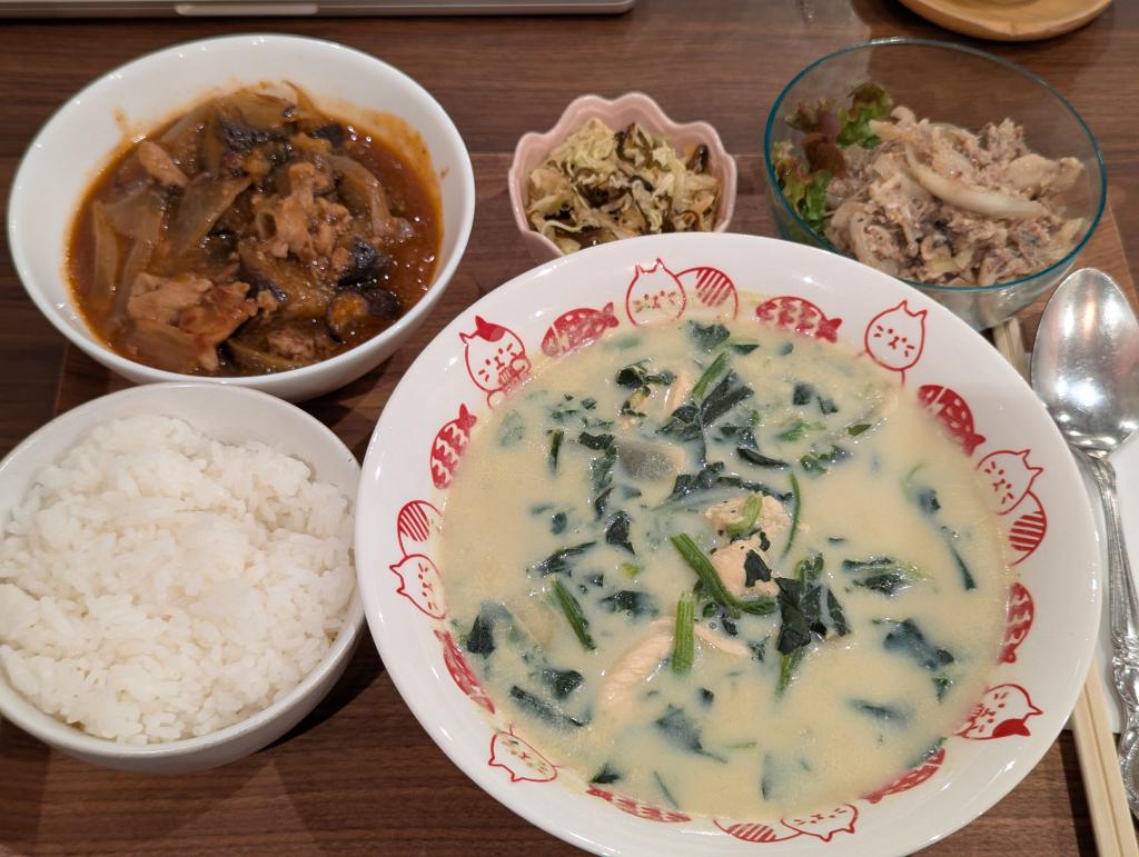 酢豚風炒めとみそクリームスープ