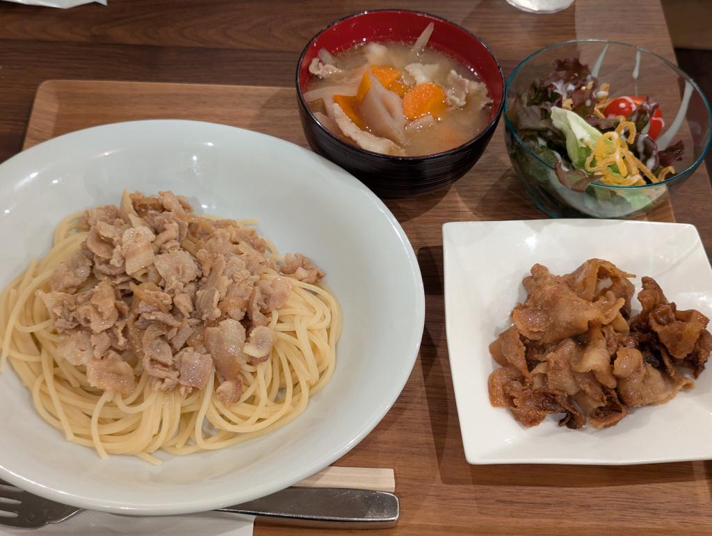 豚肉のパスタ