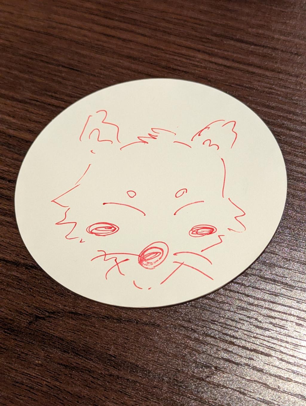 きつね（ぴぃちさんお絵描き）